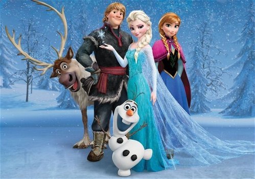 Frozen Fotobehang Disney VLIESbehang *Muurdeco4kids - 1