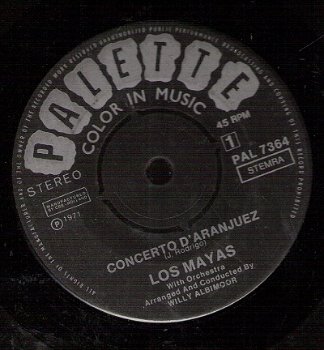 Los Mayas - Concerto D'Aranjuez - Poem - vinylsingle 1971- LATIN - 1