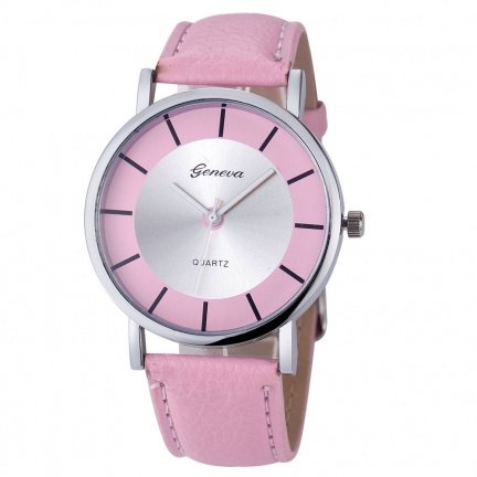 Geneva horloge retro (roze) - nr. 1