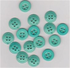 Knoopje Mint 15mm 10 Stuk