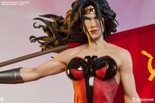 HOT DEAL: Wonder Woman Red Son Statue Sideshow Premium Format - 0
