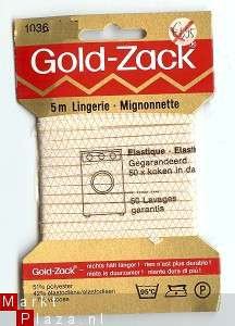 Gold-Zack Lingerie elastiek 5meter op kaart