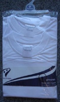 Rucanor 2 pack T- Shirts Ronde Hals WIT maat M - 3