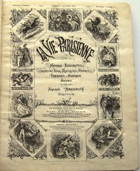 La Vie Parisienne 1892 Verzamelband Juli-Dec. Fin de Siècle - 2