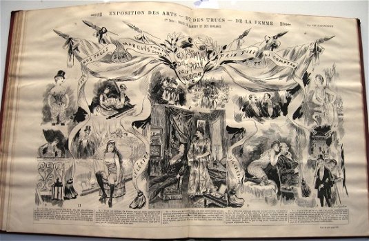 La Vie Parisienne 1892 Verzamelband Juli-Dec. Fin de Siècle - 4
