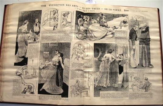 La Vie Parisienne 1892 Verzamelband Juli-Dec. Fin de Siècle - 5