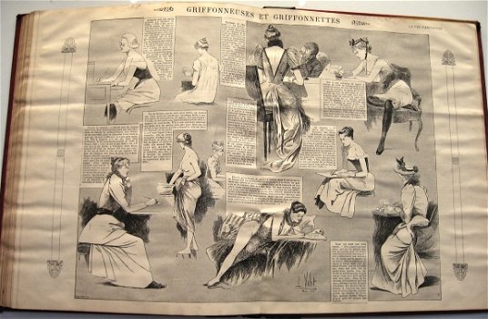 La Vie Parisienne 1892 Verzamelband Juli-Dec. Fin de Siècle - 7