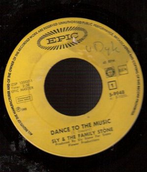 Sly and the Family Stone- Dance to the Music -Bad Risk -1968 -vinylsingle soul R&B - 1