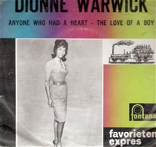 Dionne Warwick - Anyone Who Had a Heart -Favorieten Expres vinylsingle soul R&B sixties