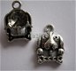 bedeltje/charm dieren : hond met bot - 22x15 mm - 1 - Thumbnail