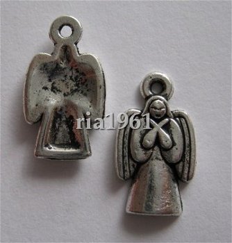 bedeltje/charm kerst : engeltje 13 - 20x11 mm(nog 4 st) - 1