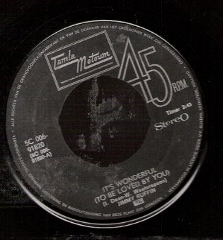 Jimmy Ruffin -It's Wonderful (To Be Loved by You)-Love Gives -Motown R&B vinylsingle - 1