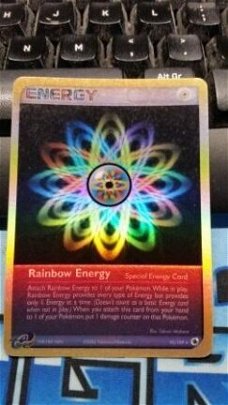 Rainbow Energy  95/109  Rare (reverse) EX Ruby & Sapphire nm