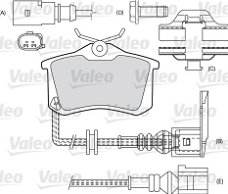 Remblokken Set Achteras Valeo VAL598180 Renault Seat VW