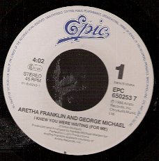 Aretha Franklin / George Michael - I Knew You Were Waiting -soul R*B vinylsingle