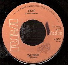 the Sweet - Co-Co	-  Done Me Wrong All Right- 45 rpm Vinyl single 70's