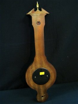 Klass. Banjo Baro-/hygro-/ thermometer,noten,nst,53.5 cm h. - 2