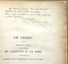 En Orient 1886 Raboisson GESIGNEERD Syrië Palestina Egypte