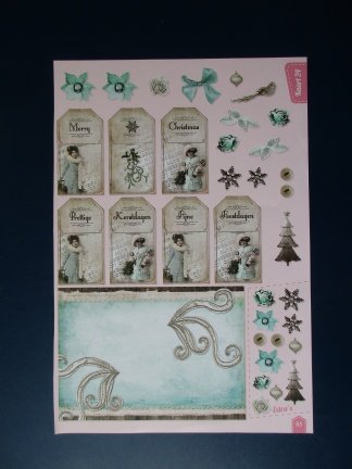 417 KERST knipvel NOSTALGIE PLAATJES - nr. 1