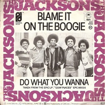 the Jacksons - Blame It on the Boogie - Do What You Wanna motown soul/R&B vinylsingle - 1