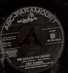 Fats Domino - Red Sails in the Sunset  - Forever Forever - soul R&B vinyl;single