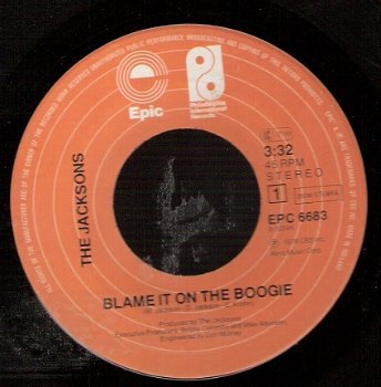 the Jacksons - Blame It on the Boogie - Do What You Wanna -soulR&B vinylsingle - 1
