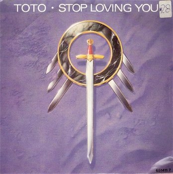 Toto - Stop loving You - The seventh One- 70's vinylsingle met fraaie fotohoes - 1