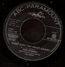Fats Domino -There Goes (My Heart Again)-Can't Go On Without -soul R&B vinylsingle