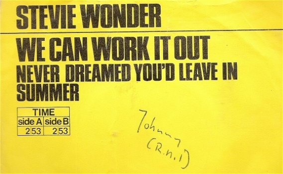 Stevie Wonder - We Can Work It Out -Never Dreamed You'd Leave -Motown soul R&B vinylsingle - 1