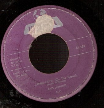 Fats Domino - Jambalaya - Won't You Come on Back- vinylsingle 1961/2 SOUL R&B - 1