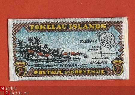 Naaiapplicatie Postzegel Tolelau Islands Afmeting: 6 x 3 cm - 1