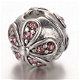 Clip - stopper - locker met strass voor Pandora, Trollbeads etc. - 3 - Thumbnail