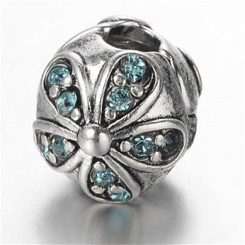 Clip - stopper - locker met strass voor Pandora, Trollbeads etc. - 5