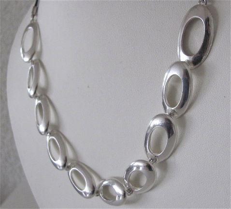 NIEUW Zilveren COLLIER met waxkoord. INCLUSIEF VERZENDEN - Afbeelding 2