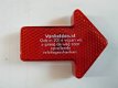 veiligheidslampje in pijlvorm, rood, Nieuw, met clip,6.5 cm - 1 - Thumbnail
