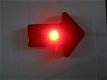 veiligheidslampje in pijlvorm, rood, Nieuw, met clip,6.5 cm - 3 - Thumbnail