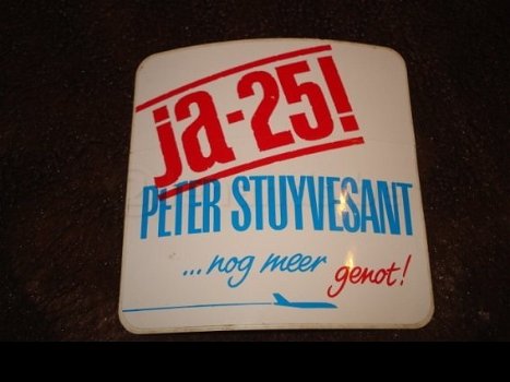 Peter Stuyvesant vintage sticker x 2 van jaren '70 - 2