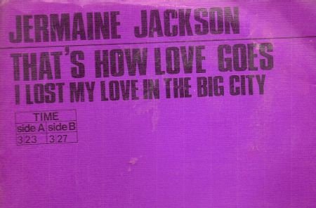 Jermaine Jackson - That's How Love Goes - I Lost My Love -Motown soul R&B vinylsingle - 1