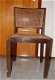 Mooie vintage stoel uit de vorige eeuw van tropisch? Hardhout, Rotan rugleuning en zitting - 1 - Thumbnail