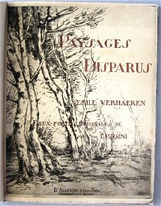 Paysages disparus 1917 Verhaeren - Luigini België #345/412