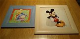 Drie schilderijtjes met verschillende Walt Disney-figuren. - 7 - Thumbnail