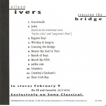 CD - EILEEN IVERS - Crossong the bridge - 2