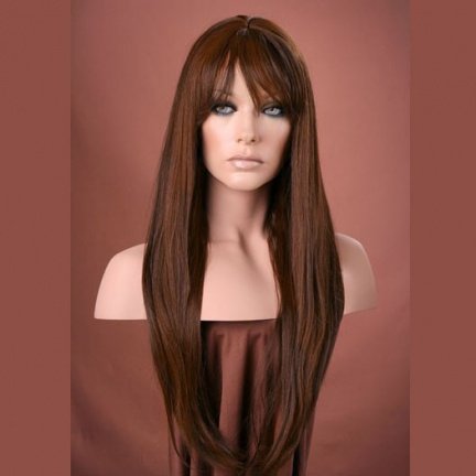 Pruik mix met echt haar model TRISHA diverse kleuren - nr. 1