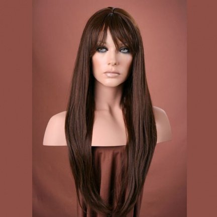 Pruik mix met echt haar model TRISHA diverse kleuren - Afbeelding 3