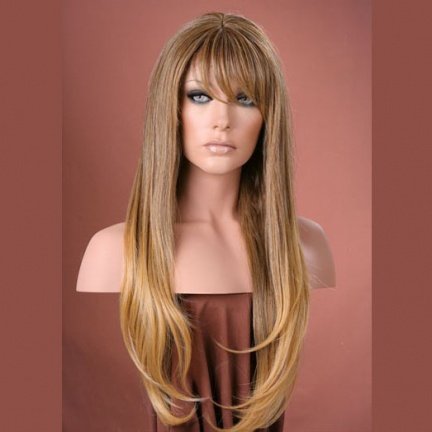 Pruik mix met echt haar model TRISHA diverse kleuren - Afbeelding 6