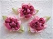 Schattige bloem van lint ~ Fuchsia paars - 1 - Thumbnail