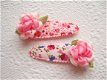 Schattige bloem van lint ~ Roze / Bubblegum - 2 - Thumbnail