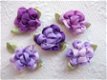 Schattige bloem van lint ~ Lila - 2 - Thumbnail