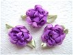 Schattige bloem van lint ~ Donker paars - 1 - Thumbnail