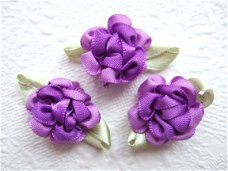Schattige bloem van lint ~ Donker paars